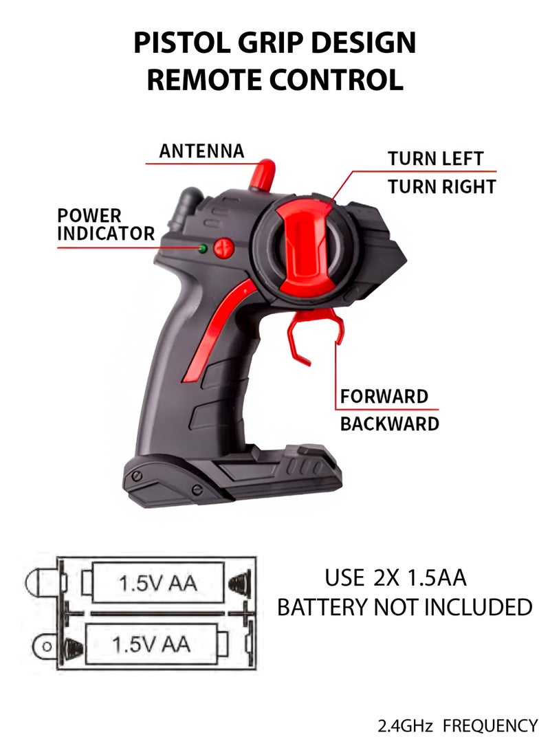 Toshionics Remote Control Truck Toy for Kids – Big Scale RC Semi-Truck with Detachable Trailer, LED Lights, Music & Bluetooth Speaker – Rechargeable 2.4GHz RC Truck, Easy to Control for Boys and Beginners - Image 3