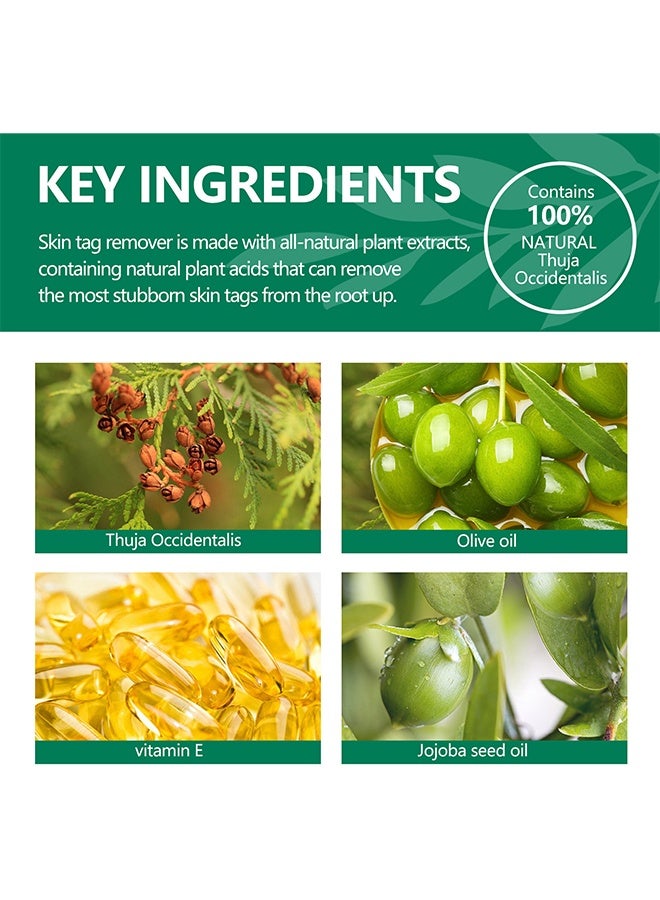 Elaimei Skin Tag Remover Cream,Fast And Effective Skin Tag Remover Cream And Painless Natural Formula, Smoothes Skin Gentle Fast Acting Gel Wart Removal For Plantar Wart Flat Warts And Corns, 100 % Natural He - Image 5