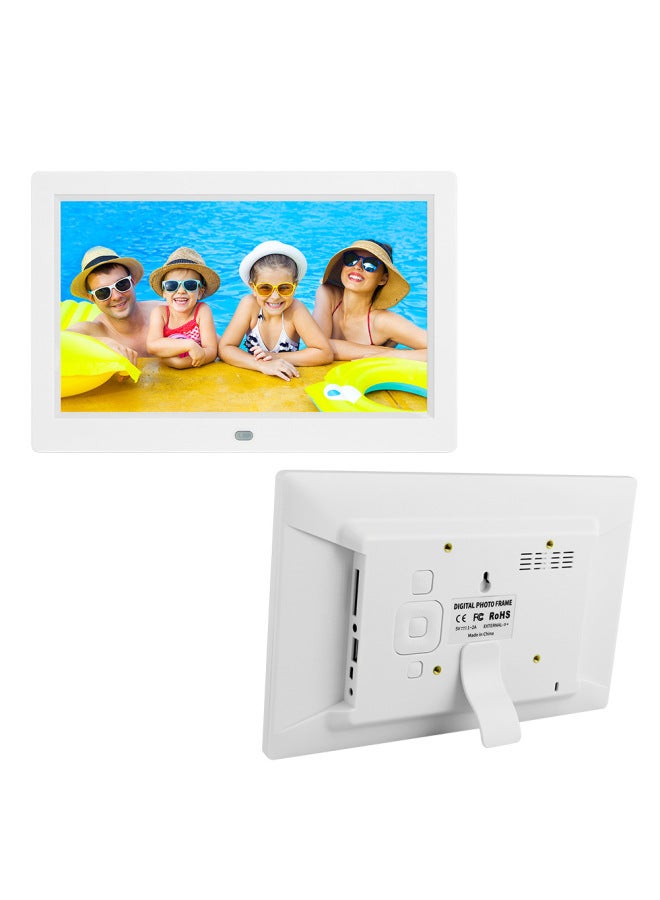 Best Selling 10.1 Inch Digital Photo Frame LED HD Video Player Advertising Machine Electronic Photo Album Gifts-Color:Narrow Edge White  - Image 1