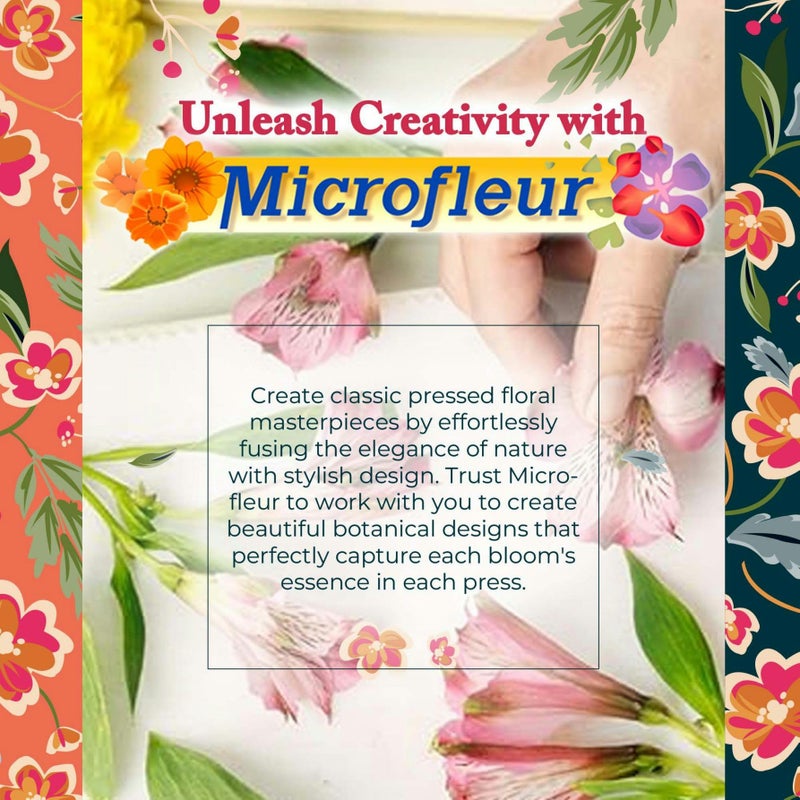 Microfleur - Max Microwave Flower Press Refill Pack - Floral Art Crafting Accessory, Creative Pressing, DIY Handicrafts Creations for Plant Lovers, Replacement Washable Cotton Liners - 9" (23 cm) - Image 5