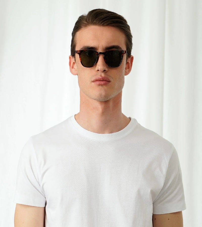  اكسبليست باوتس نظارات شمسية أنيقة للجنسين من روجر، بتصميم سلحفاة أخضر - Image 3