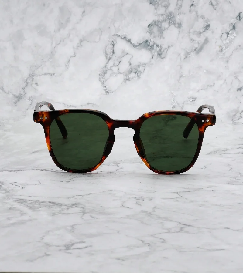 Explicit Poets Explicit Poets Unisex ROGER Tortoise - Green Stylish Sunglasses, 7EP7