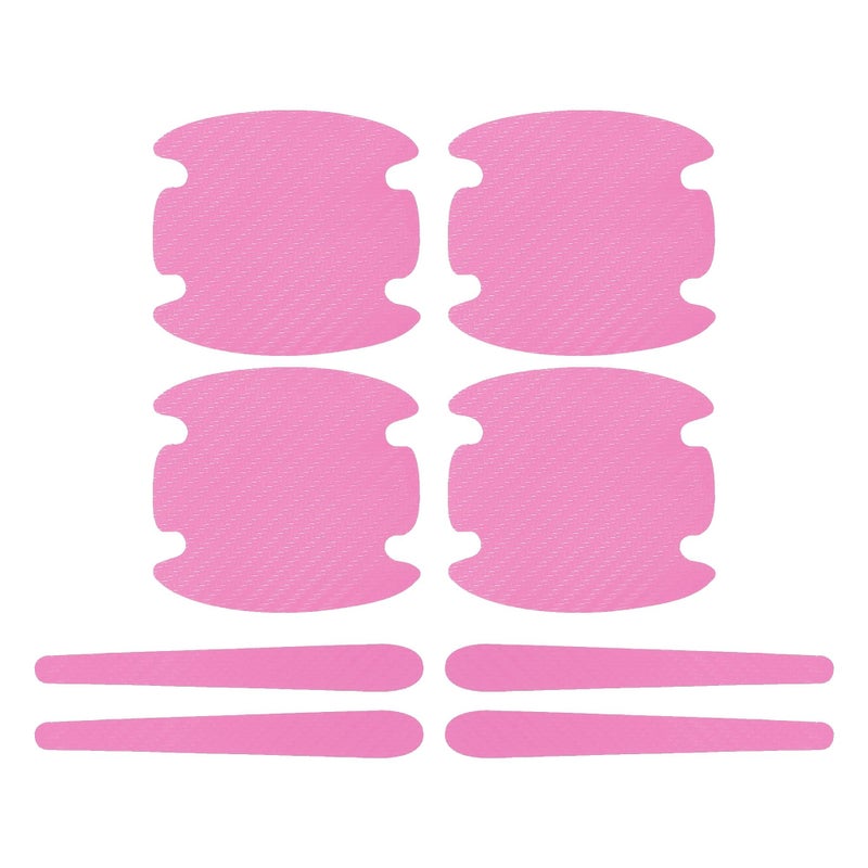 RATCHROLL 1 Set Universal Door Handle Sticker AntiScratches 83x90mm Auto Door Handle Protective Film Pink - Image 3