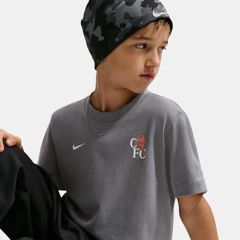Nike Grey Kids' Chelsea Football Graphic T-Shirt  | Best Price UAE