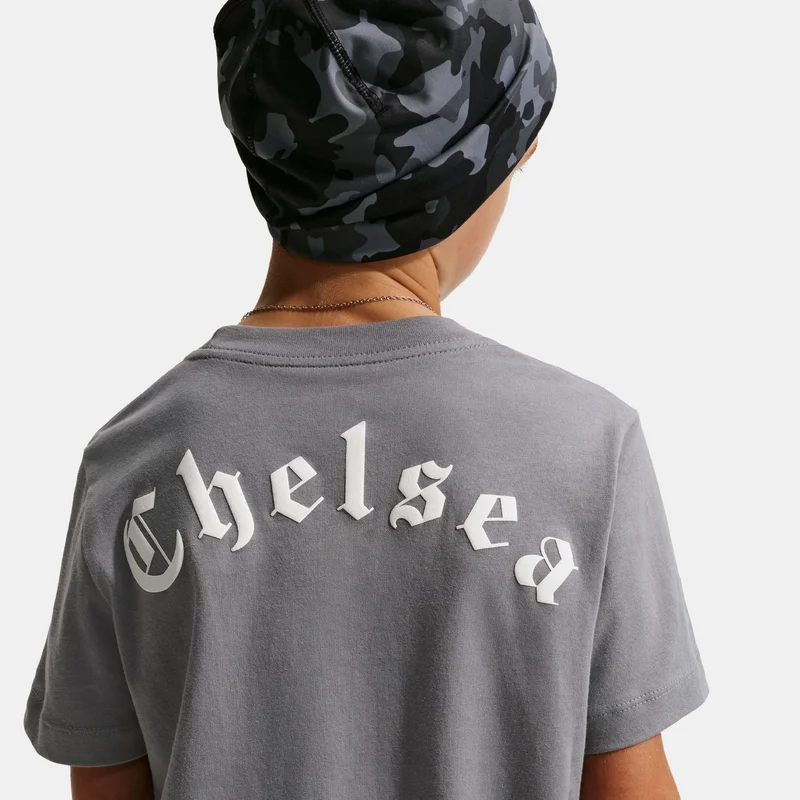 Nike Grey Kids' Chelsea Football Graphic T-Shirt  | Best Price UAE