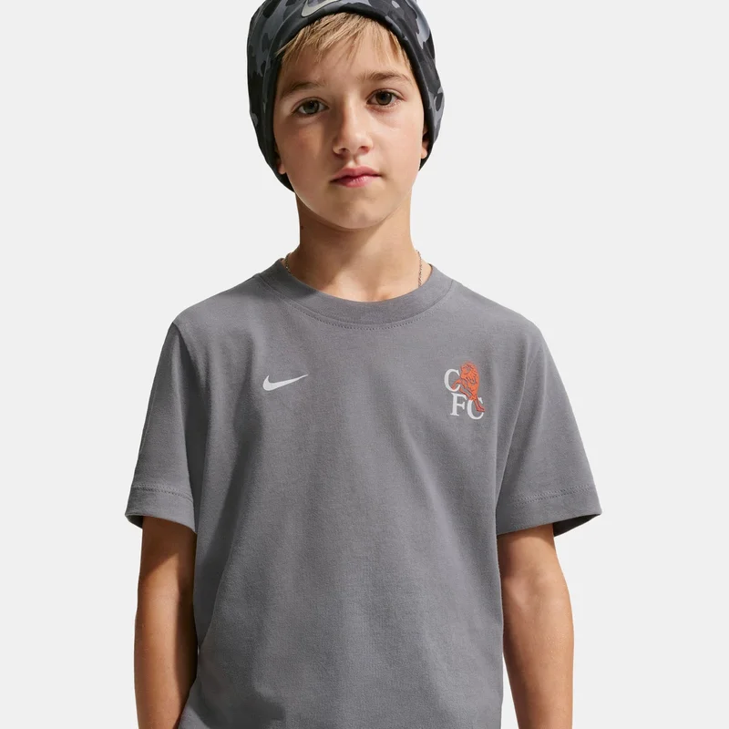 Nike Grey Kids' Chelsea Football Graphic T-Shirt  | Best Price UAE