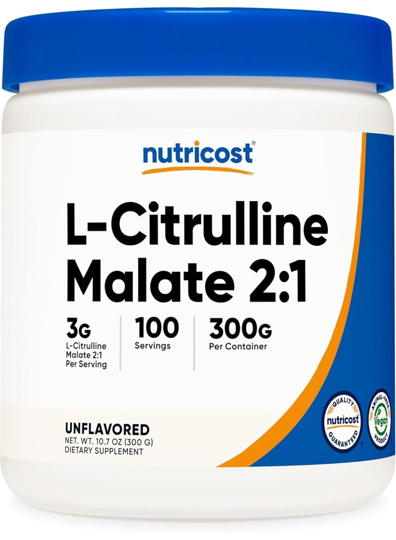 Nutricost L-Citrulline Malate Powder 300g - Image 1