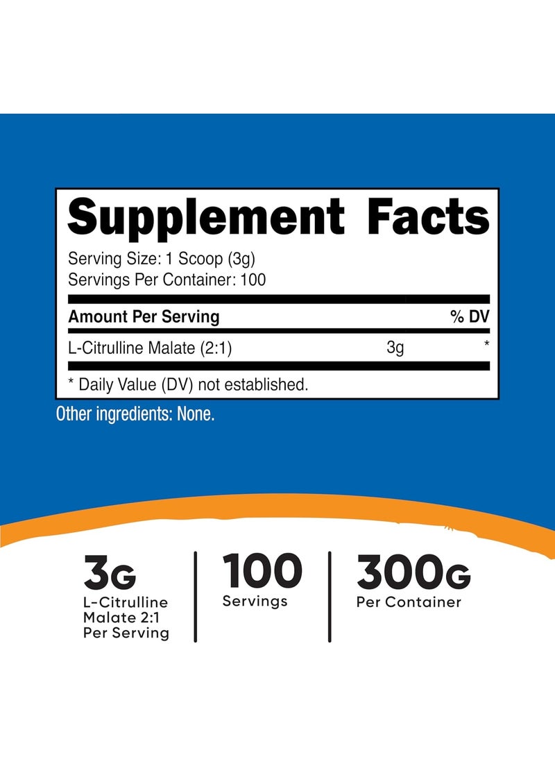 Nutricost L-Citrulline Malate Powder 300g - Image 2