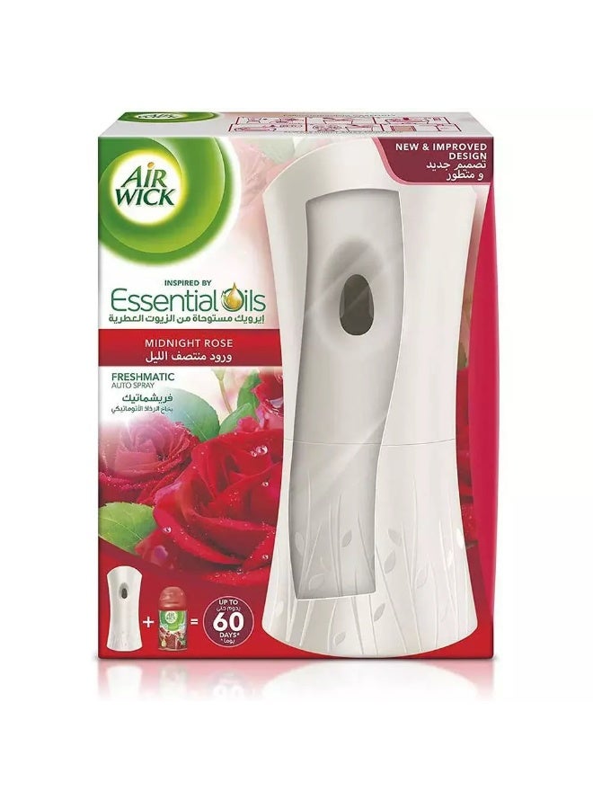 Air Wick Air wick Air Freshener Freshmatic Auto Spray Kit, Midnight Rose, 1 Gadgets and 1 Refill, 250 ml - Image 2