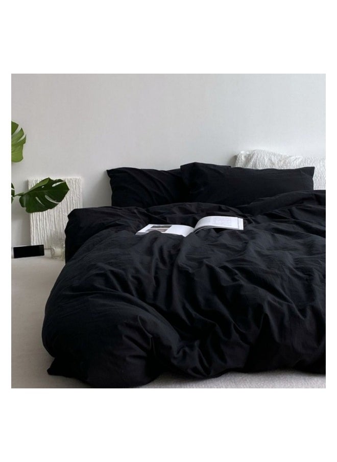 4-Piece King Size Luxurious Comforter Bedding Set Black - pzsku/Z5252901EB38919898A57Z/45/_/1712113483/ccbdf4f2-2f18-4b5f-a975-3b9e33ad16ff