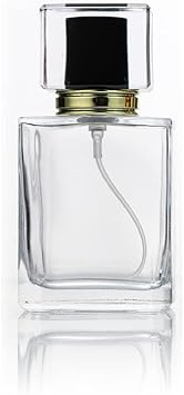 Enslz Refillable Glass Perfume Bottles 50ml17oz Empty Travel Atomizer Spray Bottle with Funnels Black - Image 1