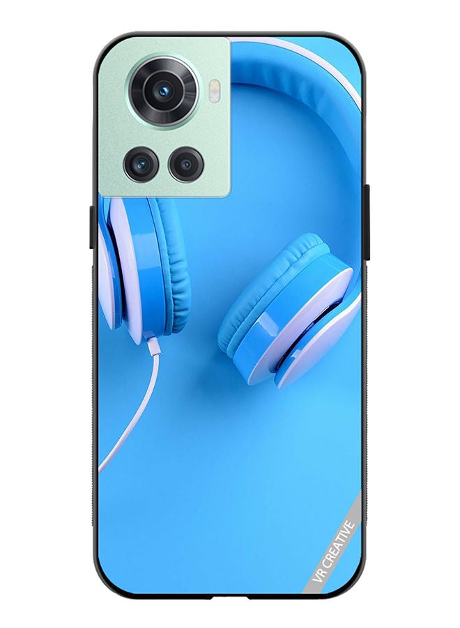 VR CREATIVE Protective Case Cover For OnePlus 10R Music Headphones Design Multicolour - Image 1