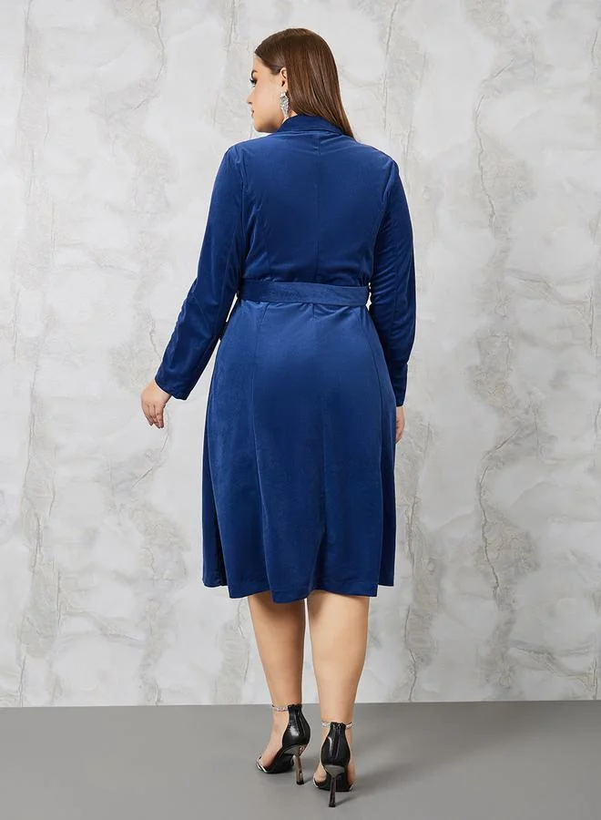 ستايلي Velvet Blazer Dress