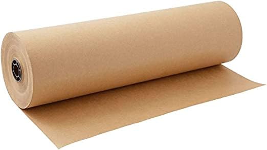 MALANI STORES MALANI STORES Paper Roll Ideal for Packing Moving Gift Wrapping Postal Shipping Parcel Wall Art Crafts Bulletin Boards Floor Covering Table Runner Brown 20inch X 5Meter 
