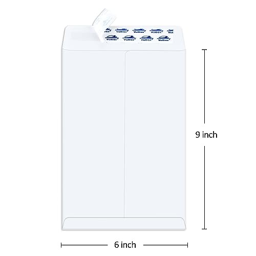 ValBox 6x9 Self Seal Security Catalog Envelopes 250 Count Small White Envelopes for Mailing, Storage and Organizing - Image 2