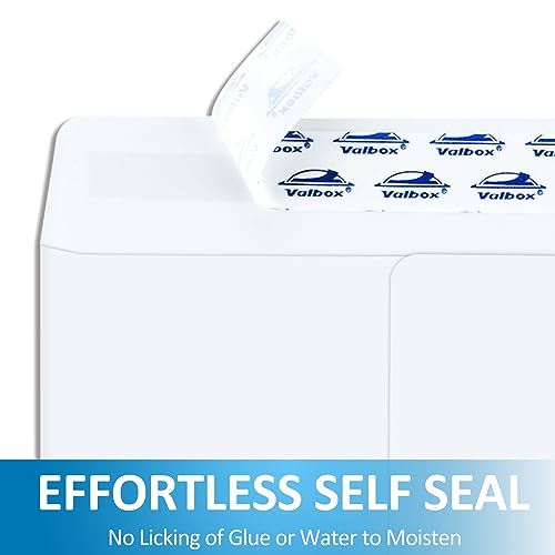 ValBox 6x9 Self Seal Security Catalog Envelopes 250 Count Small White Envelopes for Mailing, Storage and Organizing - Image 3