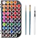 Blablaovy Watercolor Paint 48 Colors Washable Watercolor Paint Set with a Brush a Refillable Water Brush Pen and Palette Nontoxic Water Color Paints Sets for Kids Adults Artists Children Students Beginner - Image 3