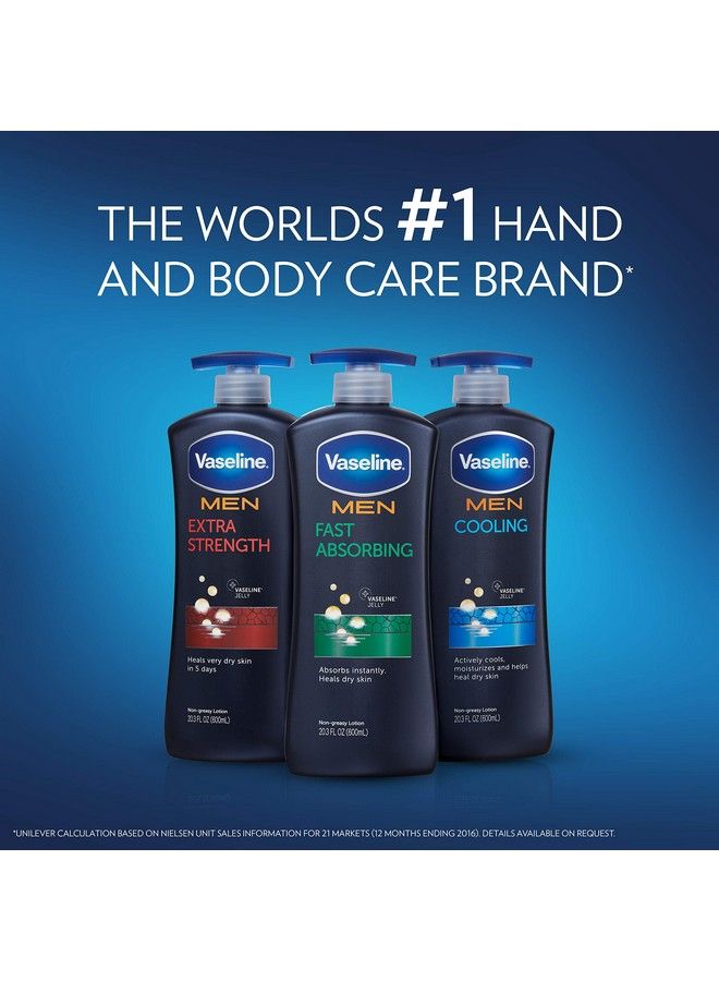 Vaseline Men Healing Moisture Body Lotion Fast Absorbing 20.3 Oz - Image 4