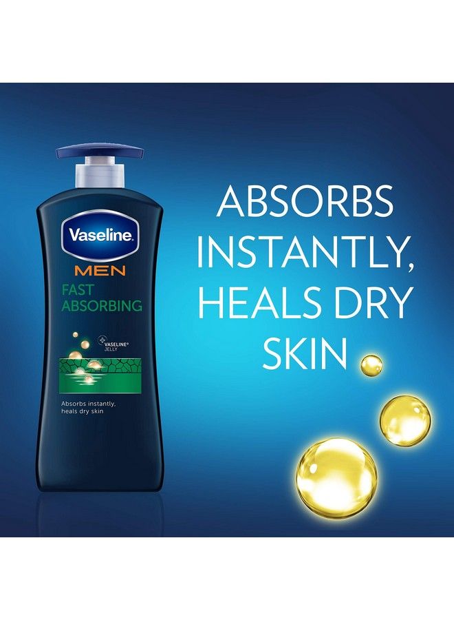 Vaseline Men Healing Moisture Body Lotion Fast Absorbing 20.3 Oz - Image 5