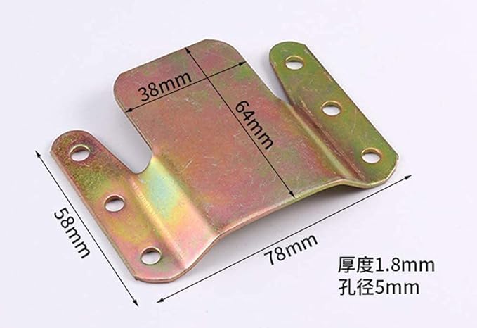 Aakash Decor 4 Pcs Gold L Shape Jointer Sofa Connectors Furniture Bracket Metal Sofa Interlocking Sofa Bracket with Mounting Screws - Image 2