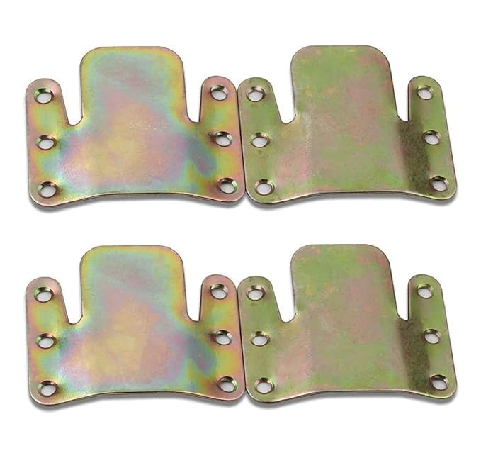 Aakash Decor 4 Pcs Gold L Shape Jointer Sofa Connectors Furniture Bracket Metal Sofa Interlocking Sofa Bracket with Mounting Screws - Image 1