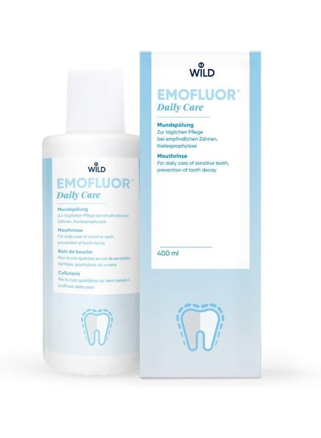 غسول الفم EMOFLUOR Daily Care من WILD، سعة 400 مل