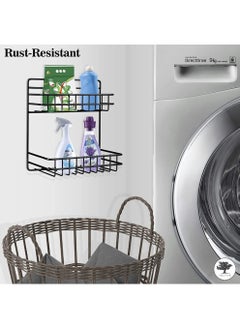 sulfar Mild Steel Multipurpose Shoes Detergent Holder, Bathroom Rack, Bathroom Accessories (Black)  - Image 5
