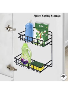 sulfar Mild Steel Multipurpose Shoes Detergent Holder, Bathroom Rack, Bathroom Accessories (Black)  - Image 4