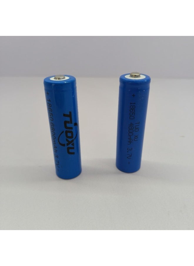 Generic - 18650 Rechargeable Battery 4800-6800 MA Large Capacity 26650 Flashlight Pointed Lithium Battery Charger-Color:Usb Charger - Image 1