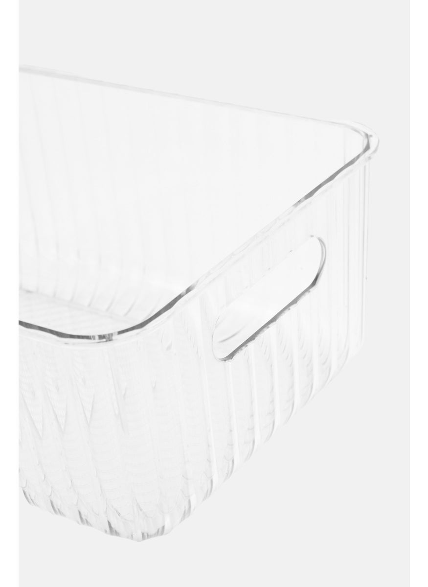 Urban Kitchen 2 Piece Set Multi Purpose Storage Bin, Transparent  - Image 3