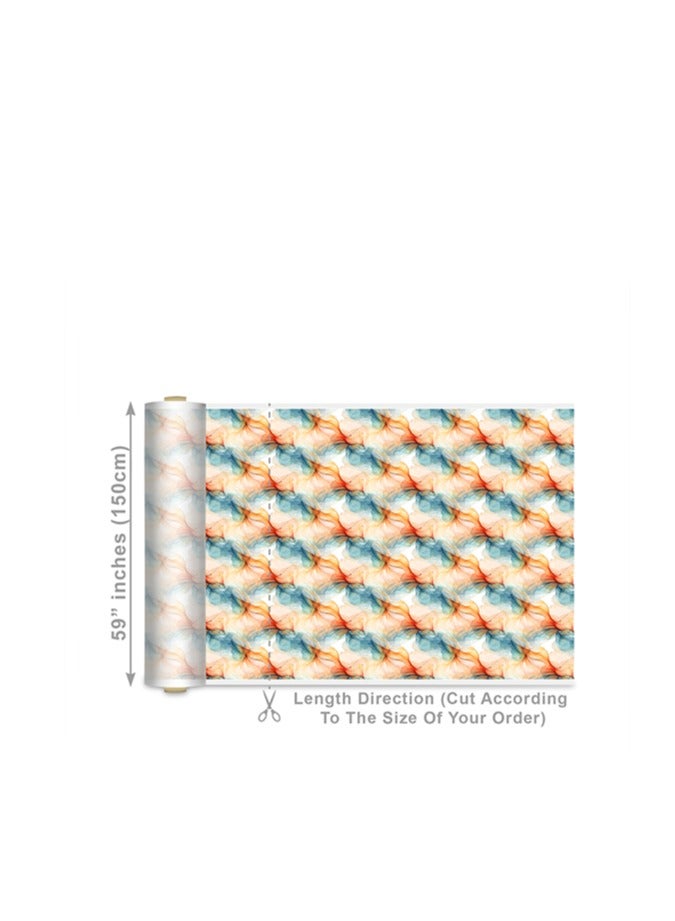 فيلاتو Ø¬Ù„Ø§Ø¨ÙŠØ© Ù…Ø®ÙˆÙŠØ± Ø¯ÙˆØ§Ù…Ø© Ø²Ø±Ù‚Ø§Ø¡ Ø¨Ø±ØªÙ‚Ø§Ù„ÙŠØ© Ù…Ù† Ù‚Ù…Ø§Ø´ Ø­Ø±ÙŠØ± Ø§Ù„Ù„ÙŠÙ„ Ø¹Ø±Ø§Ù…Ù†ÙŠ Ø¨Ø§Ù„ÙŠØ§Ø±Ø¯Ø©ØŒ Ø¹Ø±Ø¶ 58 Ø¨ÙˆØµØ© - Image 2