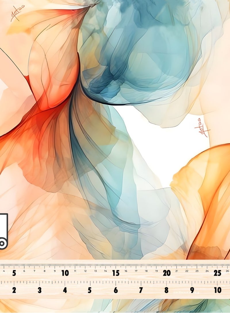 فيلاتو Ø¬Ù„Ø§Ø¨ÙŠØ© Ù…Ø®ÙˆÙŠØ± Ø¯ÙˆØ§Ù…Ø© Ø²Ø±Ù‚Ø§Ø¡ Ø¨Ø±ØªÙ‚Ø§Ù„ÙŠØ© Ù…Ù† Ù‚Ù…Ø§Ø´ Ø­Ø±ÙŠØ± Ø§Ù„Ù„ÙŠÙ„ Ø¹Ø±Ø§Ù…Ù†ÙŠ Ø¨Ø§Ù„ÙŠØ§Ø±Ø¯Ø©ØŒ Ø¹Ø±Ø¶ 58 Ø¨ÙˆØµØ© - Image 4