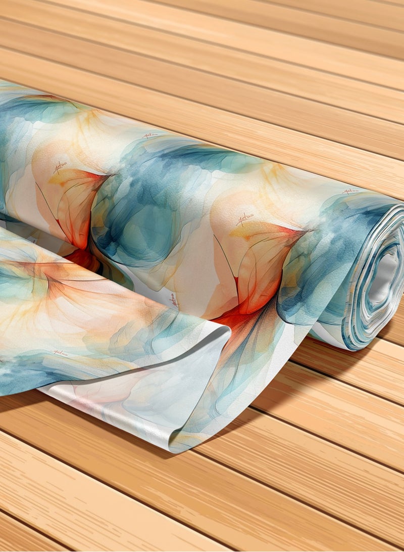 فيلاتو Ø¬Ù„Ø§Ø¨ÙŠØ© Ù…Ø®ÙˆÙŠØ± Ø¯ÙˆØ§Ù…Ø© Ø²Ø±Ù‚Ø§Ø¡ Ø¨Ø±ØªÙ‚Ø§Ù„ÙŠØ© Ù…Ù† Ù‚Ù…Ø§Ø´ Ø­Ø±ÙŠØ± Ø§Ù„Ù„ÙŠÙ„ Ø¹Ø±Ø§Ù…Ù†ÙŠ Ø¨Ø§Ù„ÙŠØ§Ø±Ø¯Ø©ØŒ Ø¹Ø±Ø¶ 58 Ø¨ÙˆØµØ© - Image 5