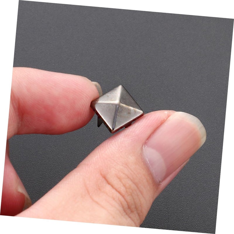 Healifty 400pcs Four-jaw Metal Rivets DIY Clothes Rivets 10mm Gold Silver Antique Copper Gunmetal for Leathercraft Accessories - Image 4