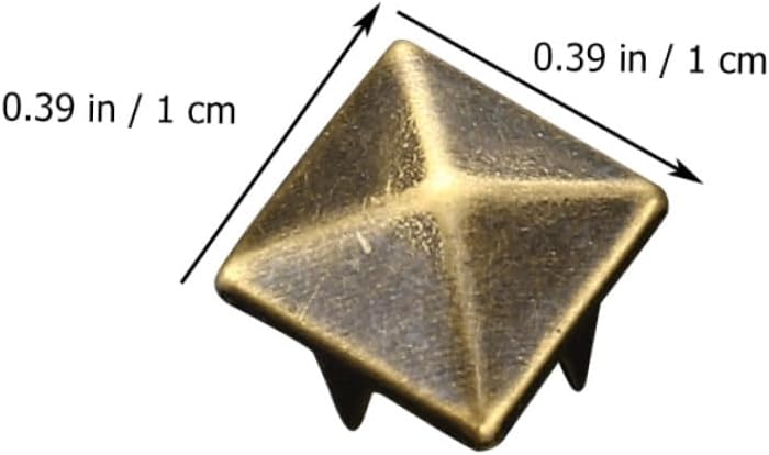 Healifty 400pcs Four-jaw Metal Rivets DIY Clothes Rivets 10mm Gold Silver Antique Copper Gunmetal for Leathercraft Accessories - Image 2