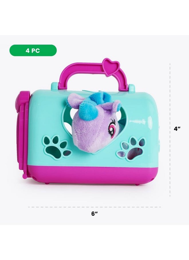 BOLEY - Unicorn Plushie Set With Cage, Unicorn Plush Toy, Purple Unicorn Stuffed Animal, Unicorn Plushie For Kids, Ages 3+ - Image 1
