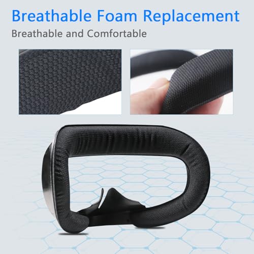 AODELAN Compatible with Oculus Quest 2 Face Bracket Replacement,VR Breathable Foam Face Pad Protective for Meta Quest 2,Comfortable Face Cover Cushion VR Accessories - Image 2