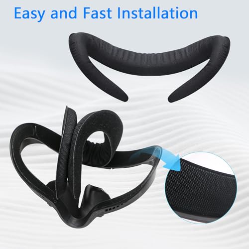 AODELAN Compatible with Oculus Quest 2 Face Bracket Replacement,VR Breathable Foam Face Pad Protective for Meta Quest 2,Comfortable Face Cover Cushion VR Accessories - Image 4