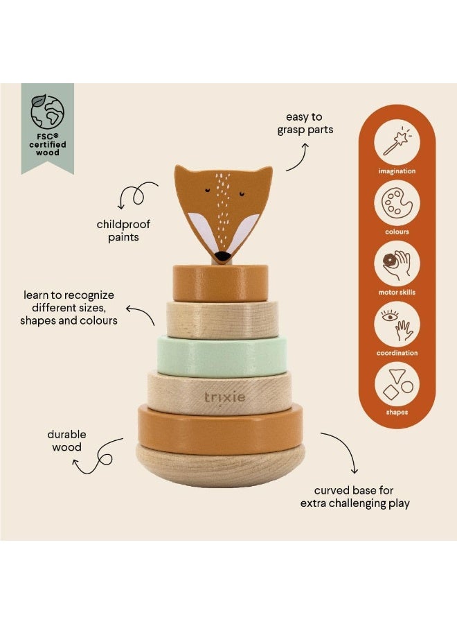 Trixie Wooden stacking toy - Mr. Fox - Image 4