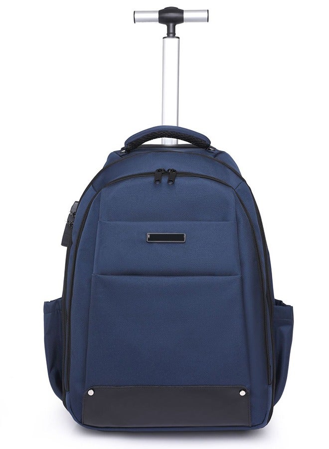 CityRiya-Long Travel Bags, Rolling Backpack, Luggage School Bags, Trolley Laptop Bag, Wheeled Bookbag, Shoulder Back Bag, Large Student School Bag, Boys Girls Backpack, Teen Laptop Backpack, Travel Carry-on Bag, Children School Backpack  - Image 1