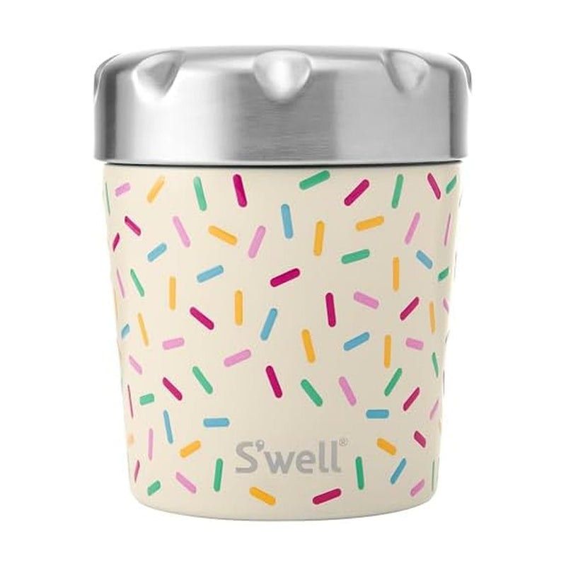 S'well Stainless Steel Ice Cream Chiller, 16oz, Sweet Sprinkle, Triple Layered Vacuum Insulated Container Keeps Ice Cream Frozen For Up To Four Hours, BPA Free - Image 1