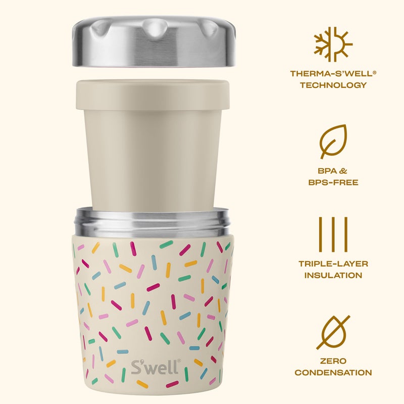 S'well Stainless Steel Ice Cream Chiller, 16oz, Sweet Sprinkle, Triple Layered Vacuum Insulated Container Keeps Ice Cream Frozen For Up To Four Hours, BPA Free - Image 3