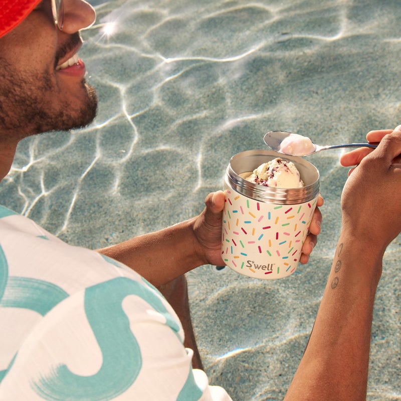 S'well Stainless Steel Ice Cream Chiller, 16oz, Sweet Sprinkle, Triple Layered Vacuum Insulated Container Keeps Ice Cream Frozen For Up To Four Hours, BPA Free - Image 2