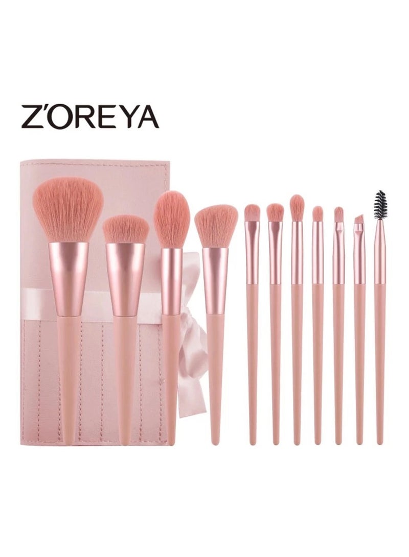 زوريا مجموعة فراشي مكياج 11 قطعة فرشاة ظلال العيون وفرشاة الحواجب أدوات مزج مستحضرات التجميل المخفي - Image 1