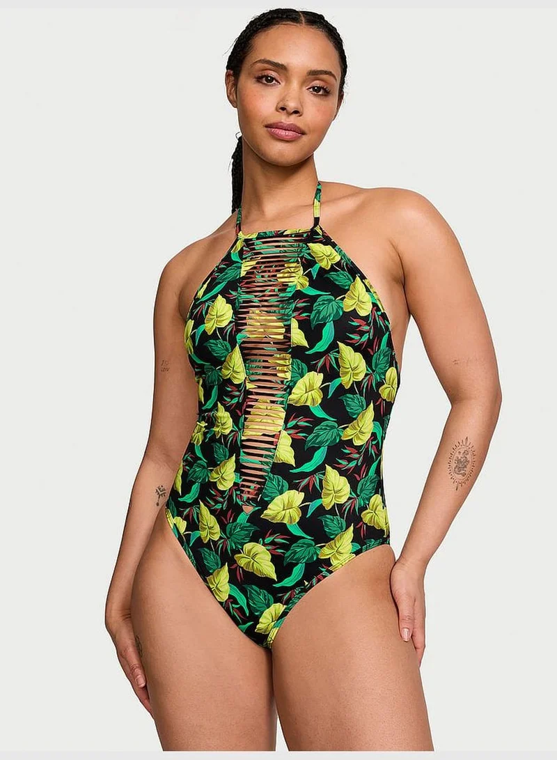 Victoria's Secret VS Archives Swim Strappy High-Neck One-Piece Swimsuit