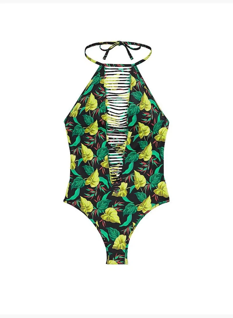 Victoria's Secret VS Archives Swim Strappy High-Neck One-Piece Swimsuit