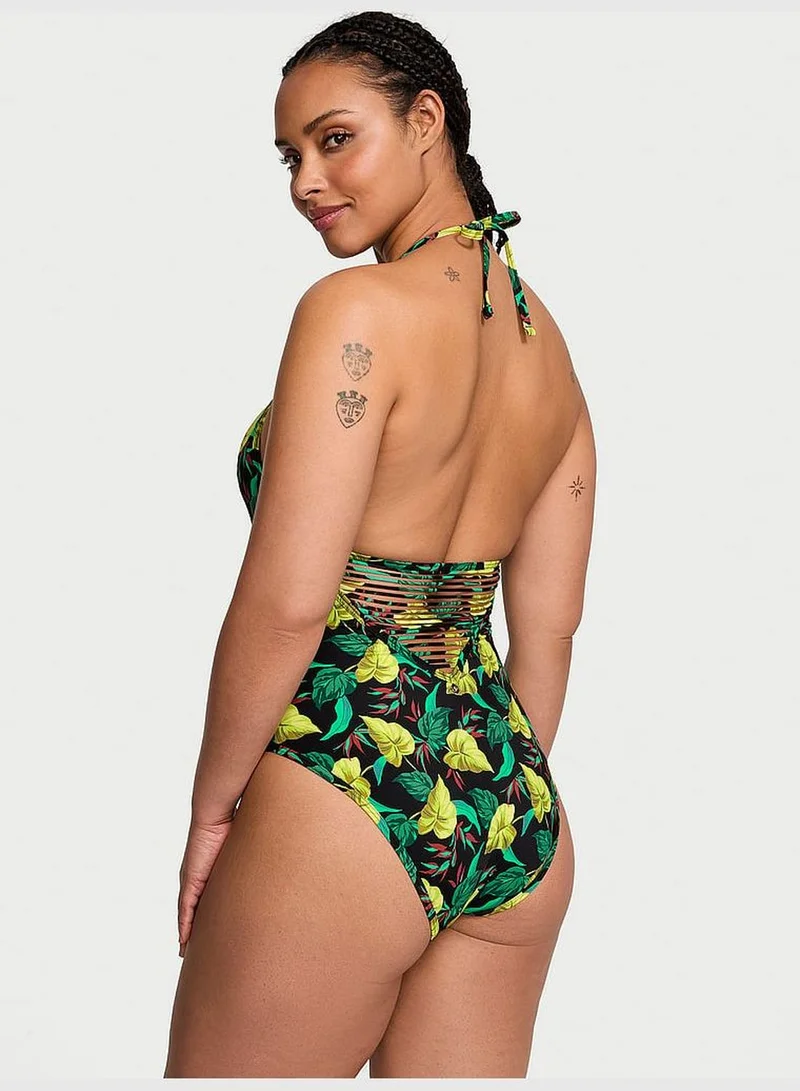 Victoria's Secret VS Archives Swim Strappy High-Neck One-Piece Swimsuit