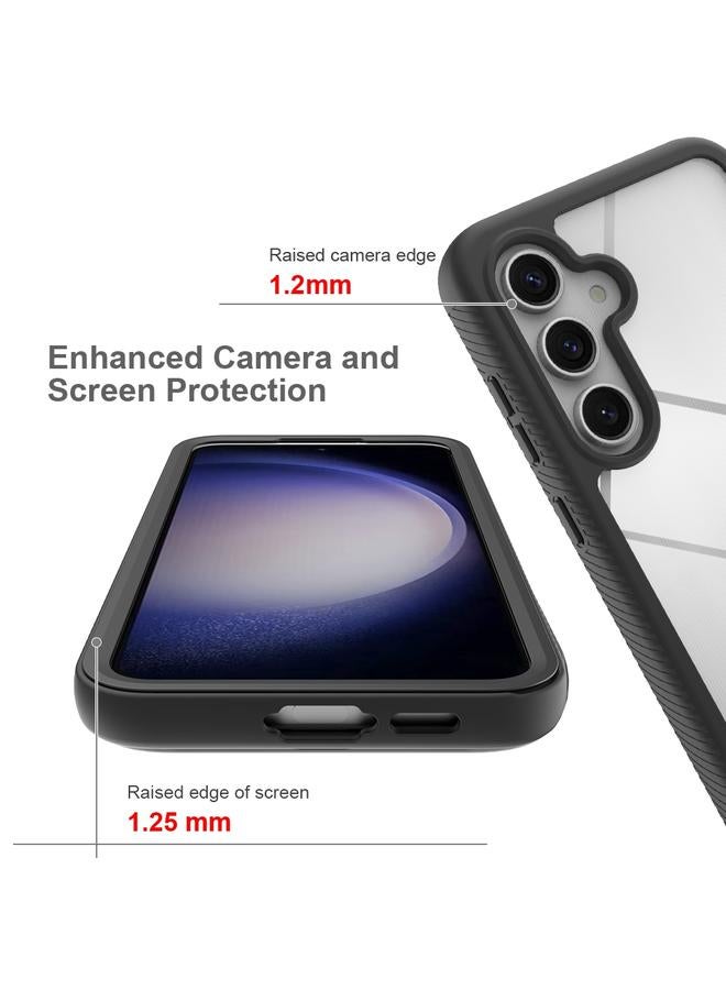 اس-توب جراب لهاتف Samsung Galaxy S24 FE 5G Starry Sky بلون سادة من سلسلة PC + TPU مع غلاف PET - Image 5