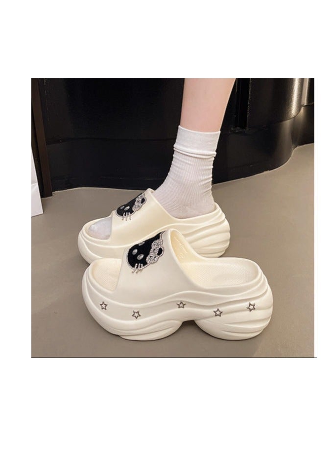 Cute Cartoon Fashionable Versatile Baotou Slippers  - Image 2