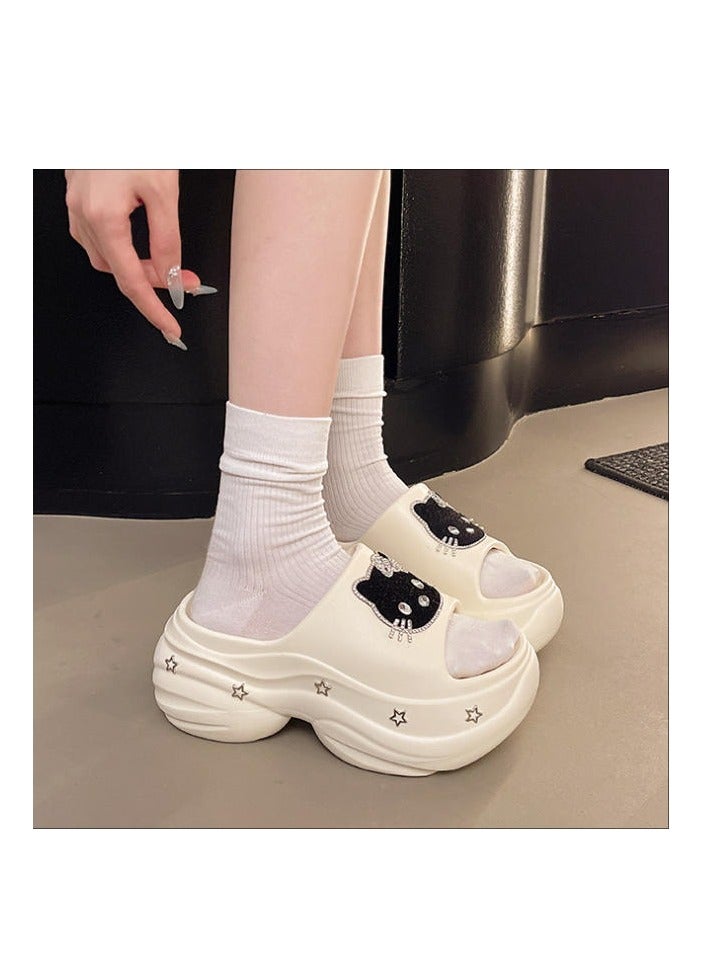 Cute Cartoon Fashionable Versatile Baotou Slippers  - Image 1